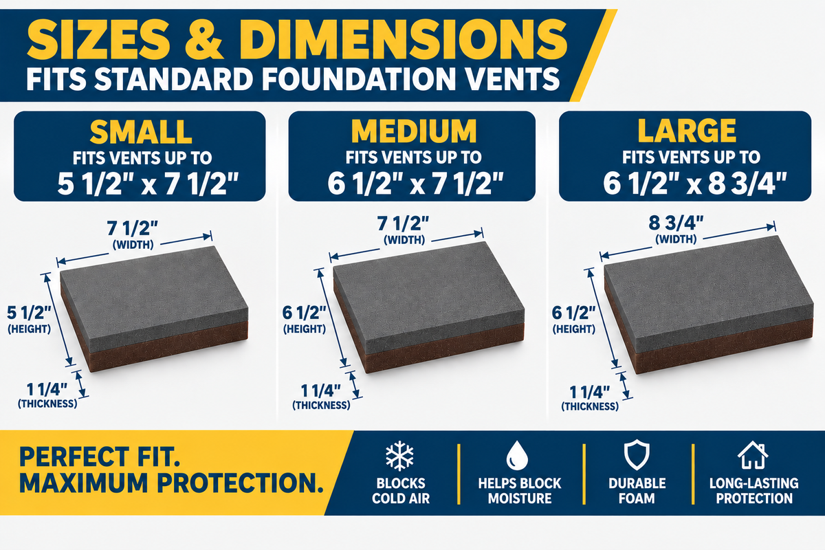 Swift Seal Foundation Vent Inserts/Covers